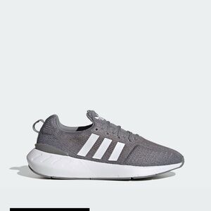 Adidas Gray and White Sneakers